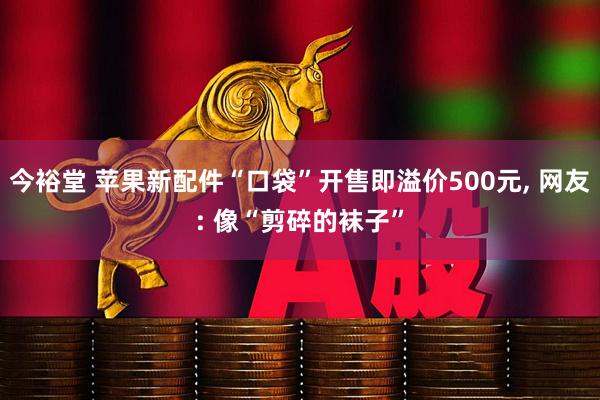 今裕堂 苹果新配件“口袋”开售即溢价500元, 网友: 像“剪碎的袜子”